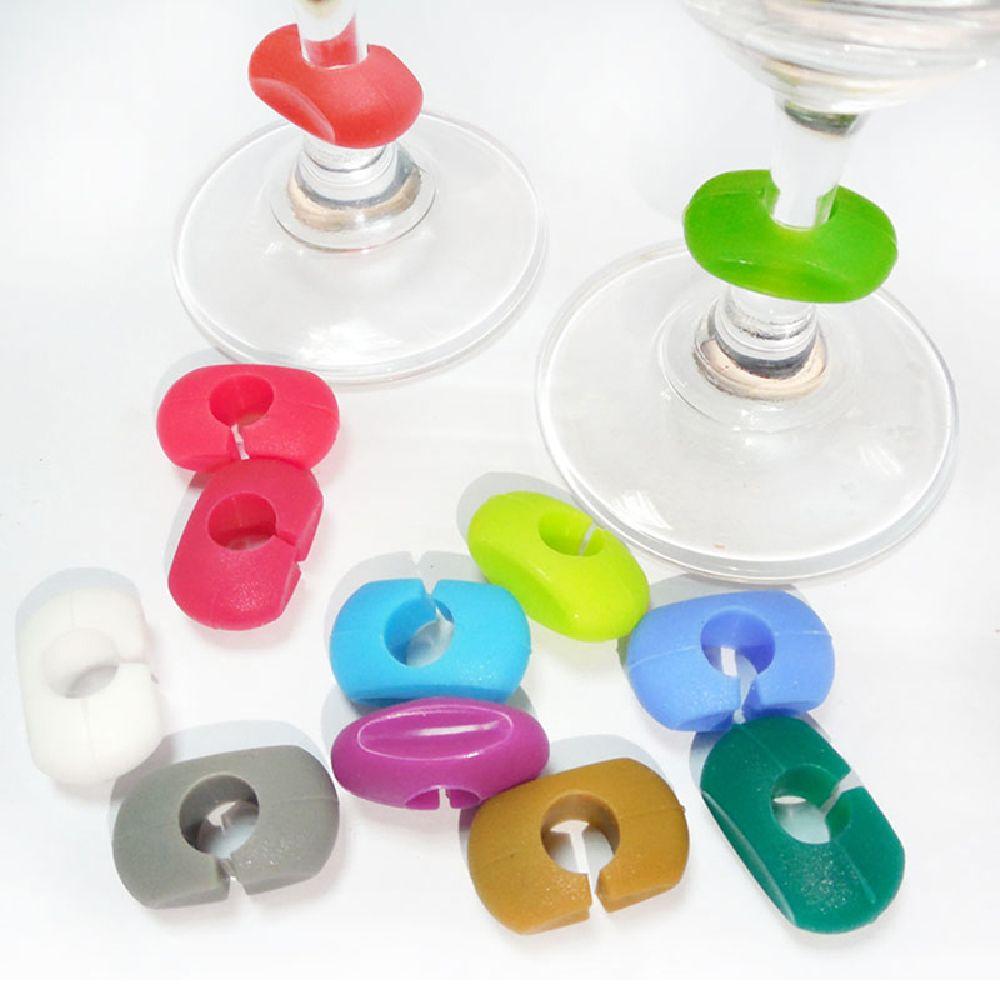 Home Cup Labels Drinking Glass Identification Tag Red Wine Glass Marker Creative Silicone Charm