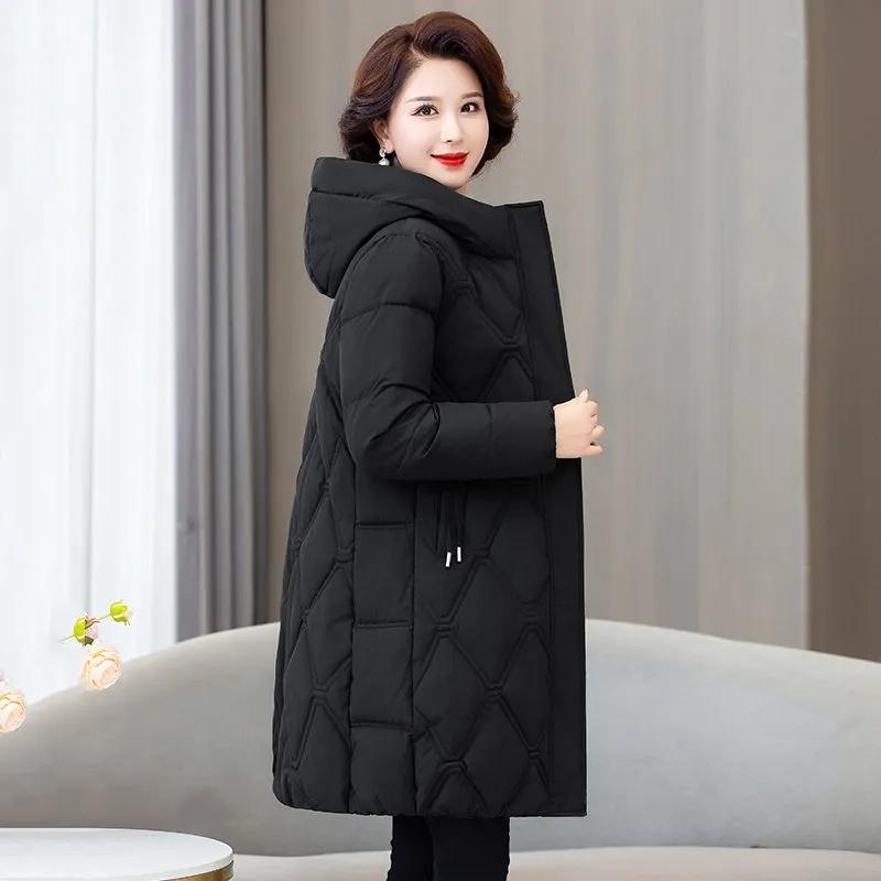 Snow Wear Winter Coat for Women Down Jacket Warm Thicken Casual Loose Hooded Winter Jacket Long Parkas Overcoat