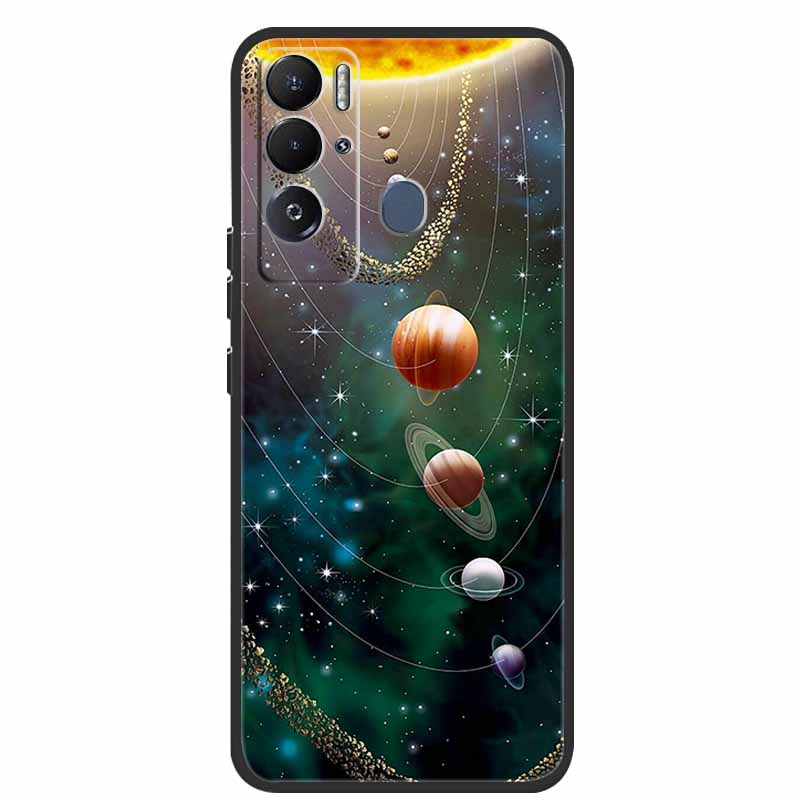 For Tecno Pova Neo Case Cartoon Soft Silicone Back Cover Phone Case for Tecno Pova Neo Bumper Coque LE6 Shockproof PovaNeo Funda
