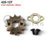 420#20MM 10 11 12 13 14 15 16 17 18 19T Toothed Sprocket&Fixed Plate Lock for 50-125cc Motorcycle Pit Dirt Bike ATV Go Kart Quad