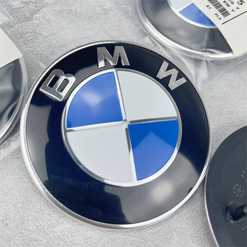 74mm 82mm BMW Hood Trunk Emblem Badge Sticker Fit E30 E36 E39 E46 E60 E87 E90 G20 Auto Exterior Accessory TV5
