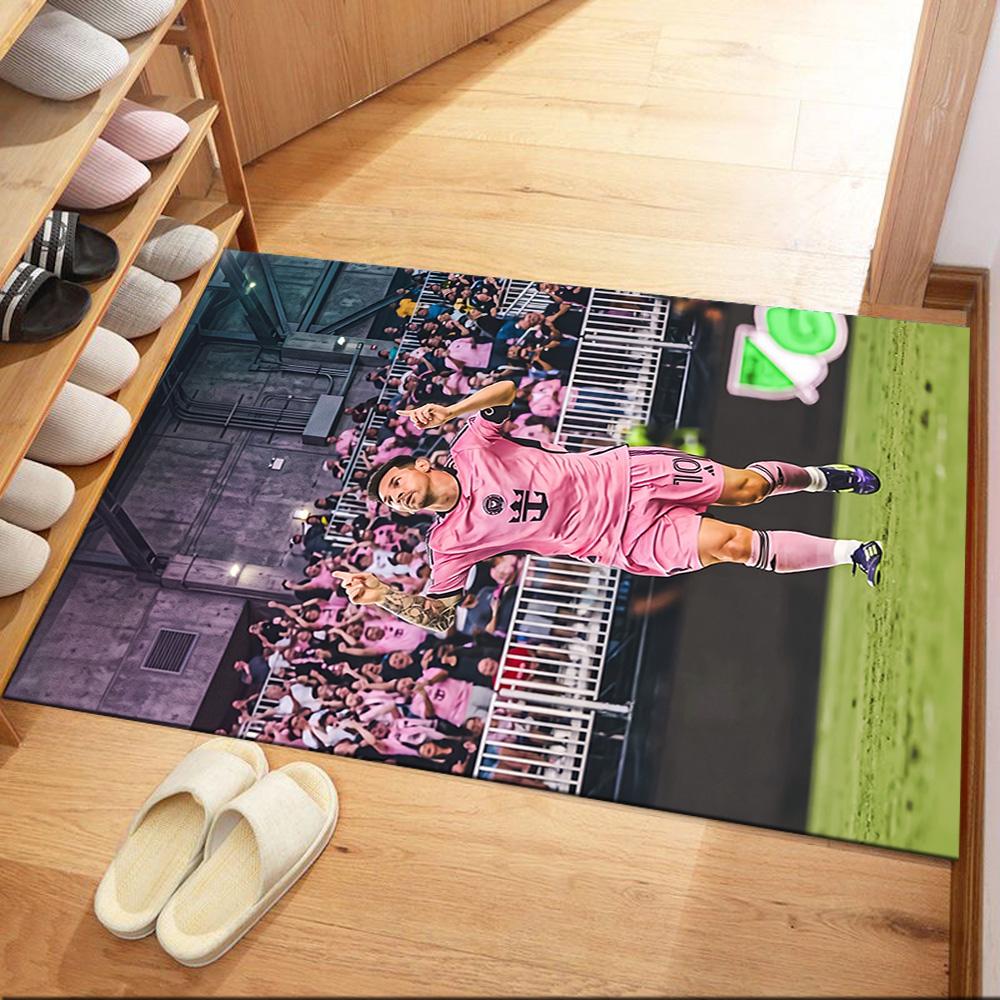 Messi 220 Floor Rug Office Rug Perfect for Entryway Kitchen Dormitory Study room Antislip Carpet Decorate Offices Birthday/Christmas Gift