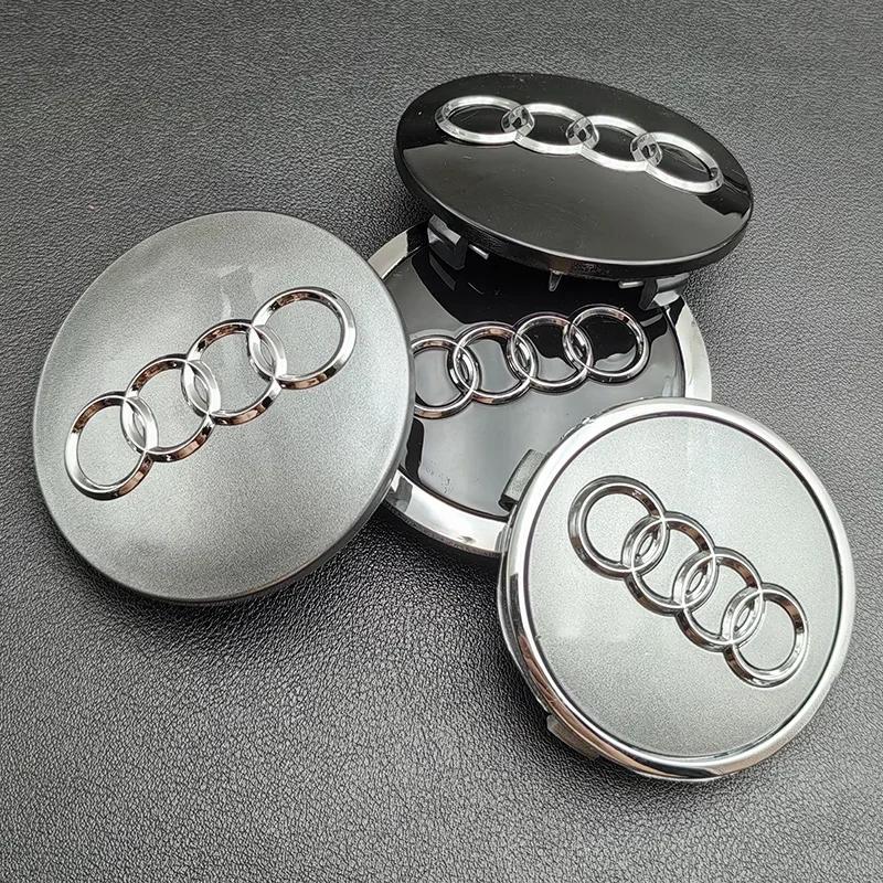 Hub Caps Hot For Audi 4pcs 60mm 61mm 68mm 69mm 77mm Audi Hub Caps Car Wheel Center Caps For Audi A1 A2 A3 A4 A5 A6 A7 A8 S3