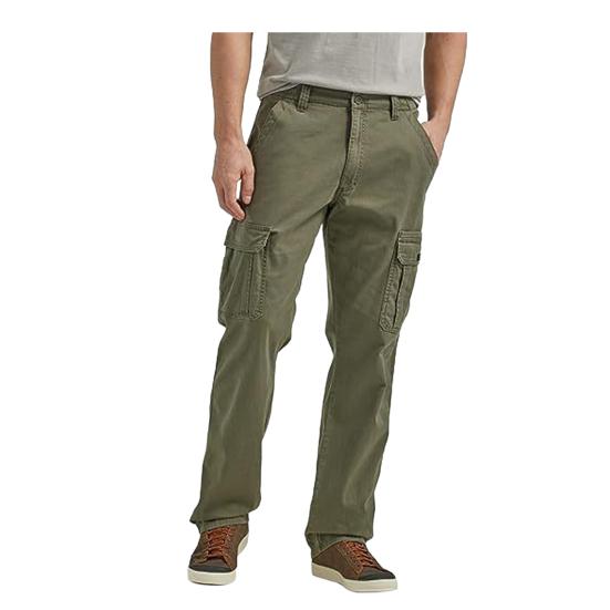 Мужские брюки-карго с 6 карманами для быстрого доступа к хранению вещей, свободные, прямые, на молнии с пуговицами