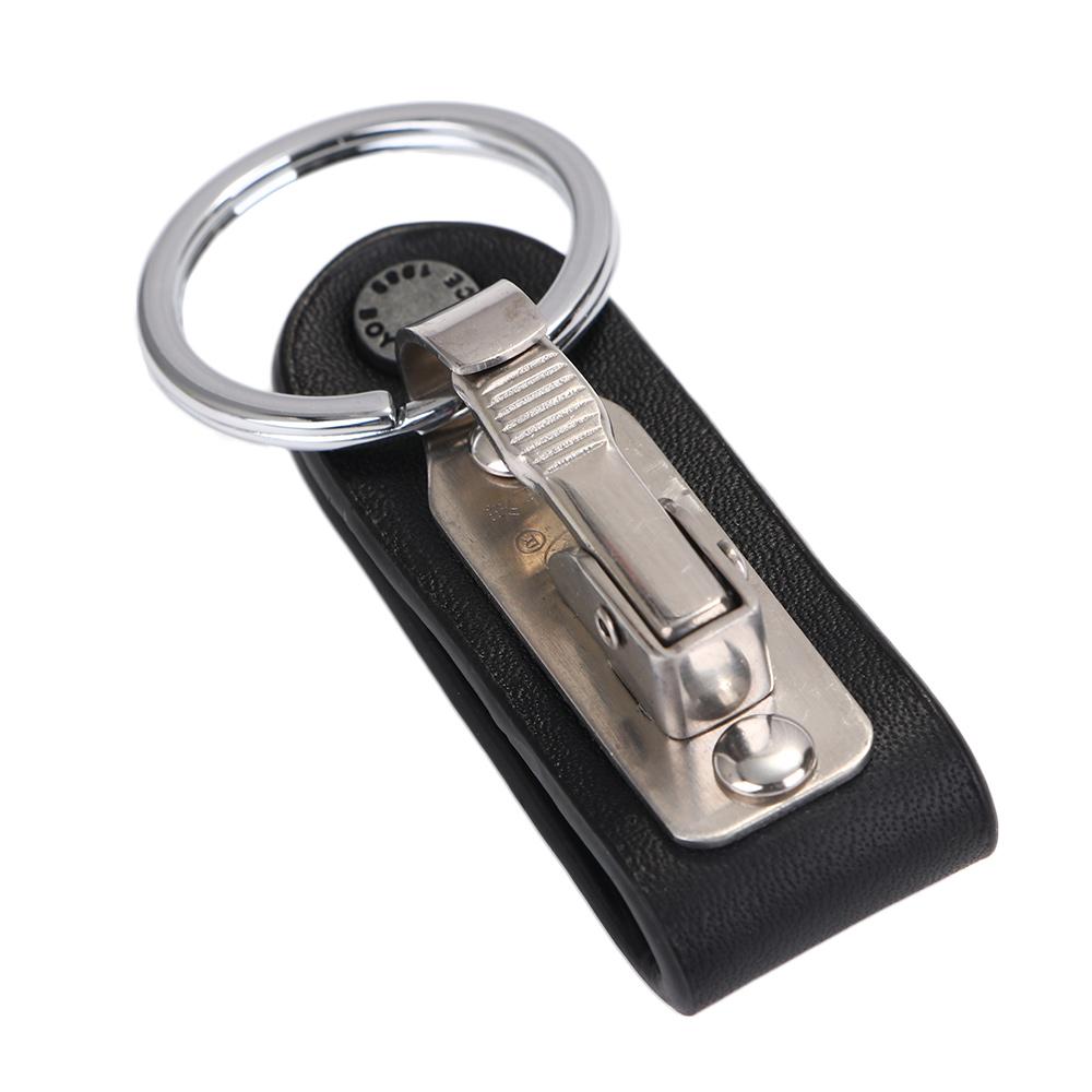 Steel Creative Detachable Keychain Men's Keyring Holder On Belt Clip Car Key Ring Accessories