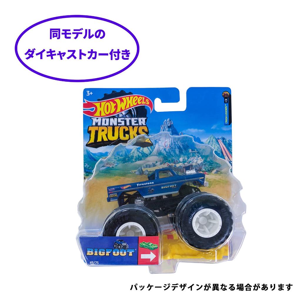 MEGA Hot Wheels Monster Truck Bigfoot [Block Set] [Block Pieces: 538] Includes 1 Die-Cast Car [Ages 10 and Up] HHD20