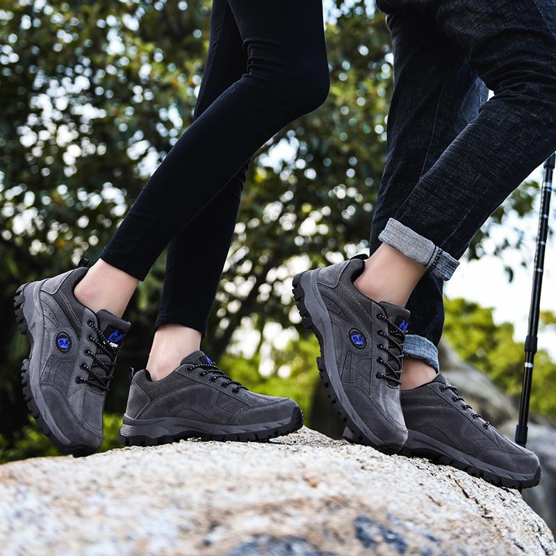 Couple Plus Size Fashionable Anti Slip Low Top Outdoor Hiking Shoes Sports and Leisure Shoes Hiking Shoes 36-49