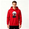 Men Anime Printed Pullover Hoodie Casual White Hair Ghoul Character Long Sleeve Sweatshirt