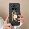 Чехол для Realme 14 Pro Plus Простой чехол с буквами Мягкий премиальный жидкий силикон Funda Защита от падений Полная защита Задняя панель телефона