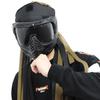 Tactical Anti-strike TPE Outdoor PC Lenses Full Face Mask With Multicolor Indian Dreadlocks Helmet Painting Mask