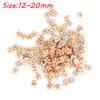 2 Holes Wooden Snowflake DIY Crafts Scrapbooking ChristmasTree Pattern Sewing Wood Buttons