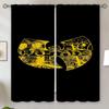 Разделительные шторы Wu Tang Clan для гостиной, 2 шт., бесплатная доставка, затемняющие шторы, 100% оконные жалюзи, украшение для спальни