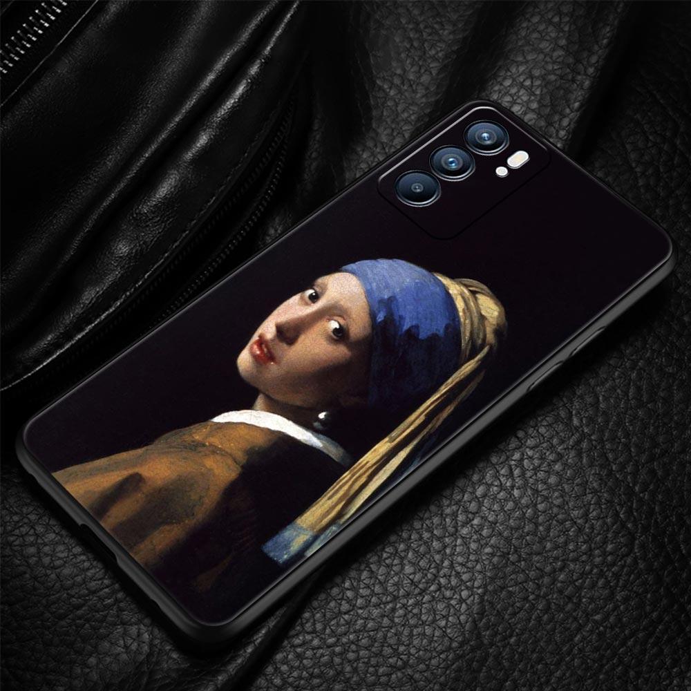 Чехол для телефона Oppo Find X6 X5 A54 A53 A52 A9 A15 A95 A17 A16 A76 A74 A57 Reno7 Reno6 Pro Plus 5G с рисунком 'Мона Лиза Ван Гог' Маслом