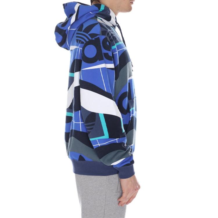 adidas Каталог оригиналов Aop Hdy Sports Hoodie Мужские топы Tech-Indigo FM1569