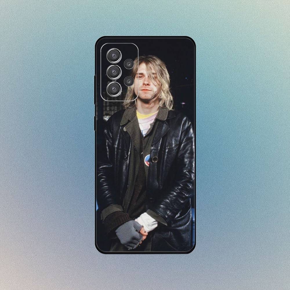 К-Курт Кобейн Чехол для телефона Rock для Samsung S25,S24,S21,S22,S23,S30,Ultra,S20,Plus,Fe,Lite,Note,10,9,5G Черный Чехол