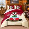 Printed 3Pcs Bedding Set Southampton Football Pattern Bed Sheet Pillowcase For Bedroom Decor