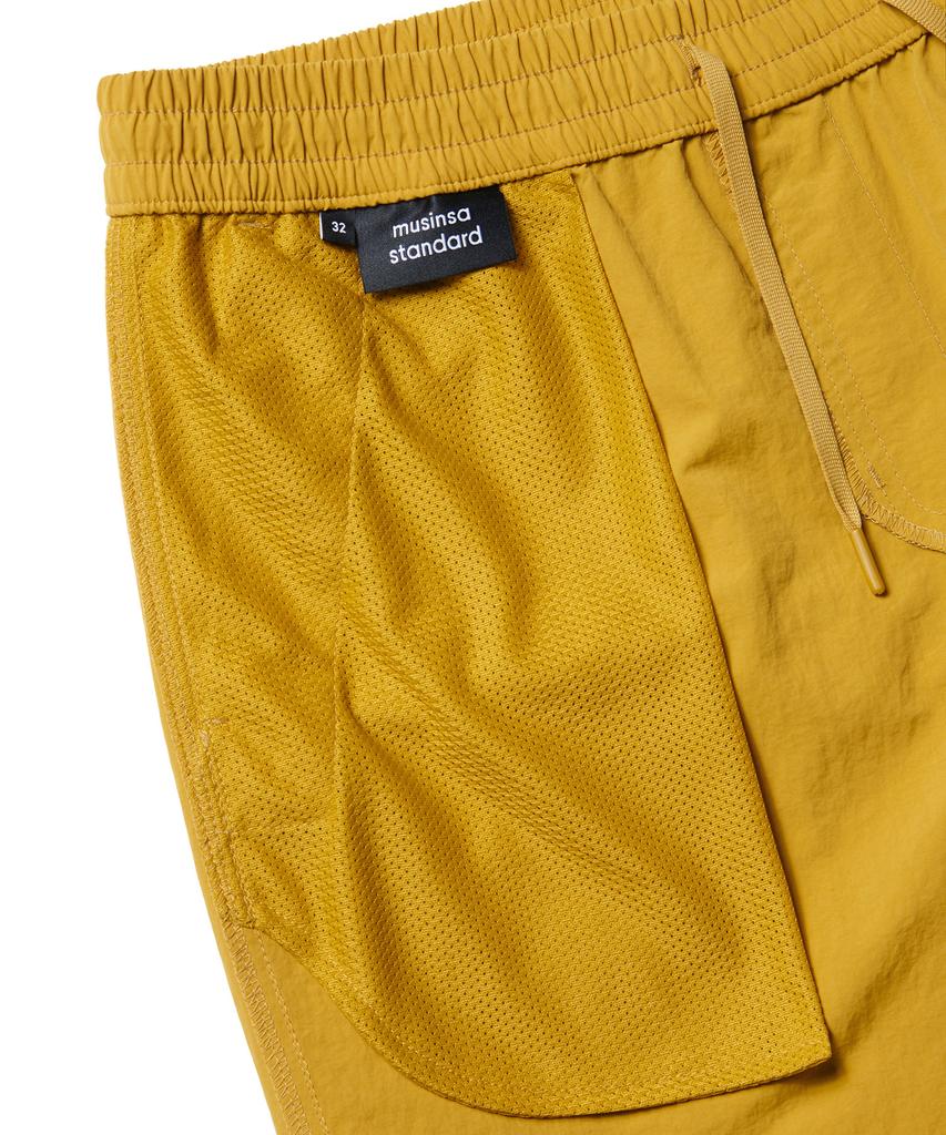 MUSINSA STANDARD Nylon Banding Shorts_7.5 Inch [Mustard]