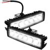12V Car LED Light Bar 18W 6000K Super Bright Car LED Work Light IP67 Waterproof Flood Spot Light White Off Road Head Lights 2025