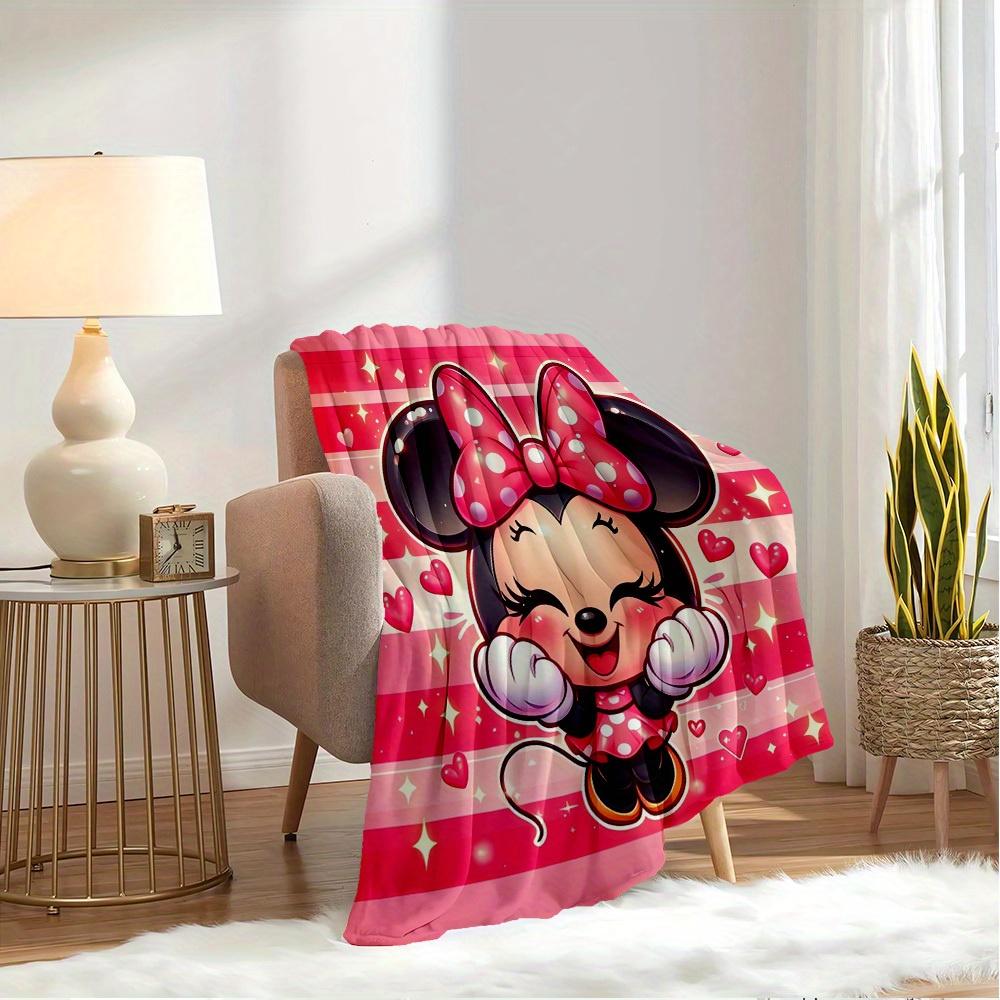 1pc Throw Blanket - Cute Cartoon Mouse Design, Soft Warm Bed Coverlet for Room Decor,