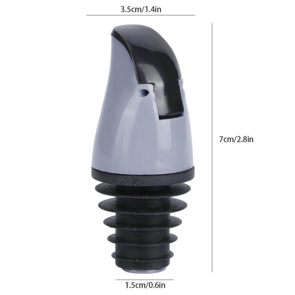 2 шт. Насадка-дозатор для бутылок с маслом, пробка для бутылок вина, соевого соуса, уксуса, кухонный аксессуар, серый
