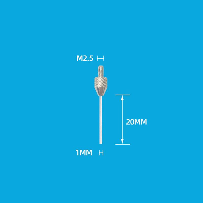 M2.5 Thread 1/1.5/2/3Mm Needle Diameter Dial Test Indicator Contact Point 10/20/30/40/50Mm Length Measuring Gauging Tools