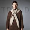 European & American High-End Autumn/Winter Jacquard Wool Triangle Scarf Shawl