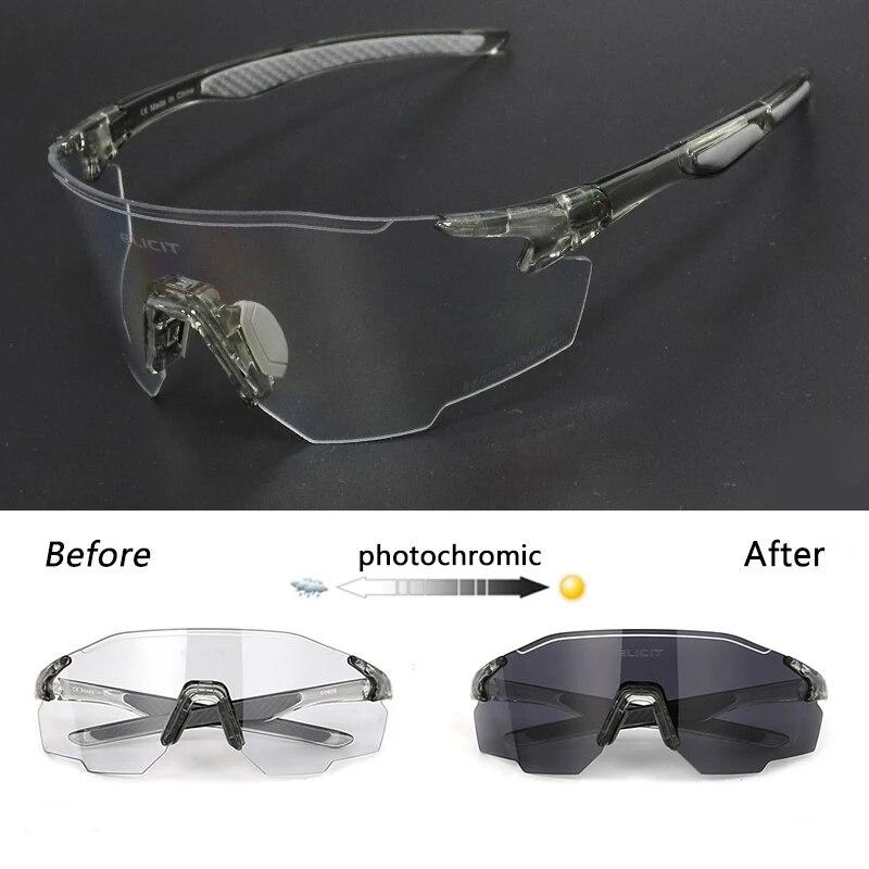 Photochromic Women Men Cycling Glasses MTB Mountain Road Bike Riding Sunglasses Outdoor Sports Goggles Bicycle Eyewear