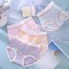 One Piece Mid Waist Briefs Plus Size Women's Pure Cotton Underwear with Abdominal Hip Lifting Breathable Triangle Panties