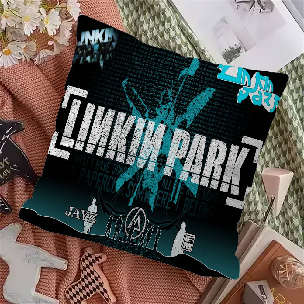 Rock Band L-Linkin Cool P-Park 45*45Cm Cushion Cover Pillow Cover Decor Pillowcase Home Pillowcase For Couch Pillow