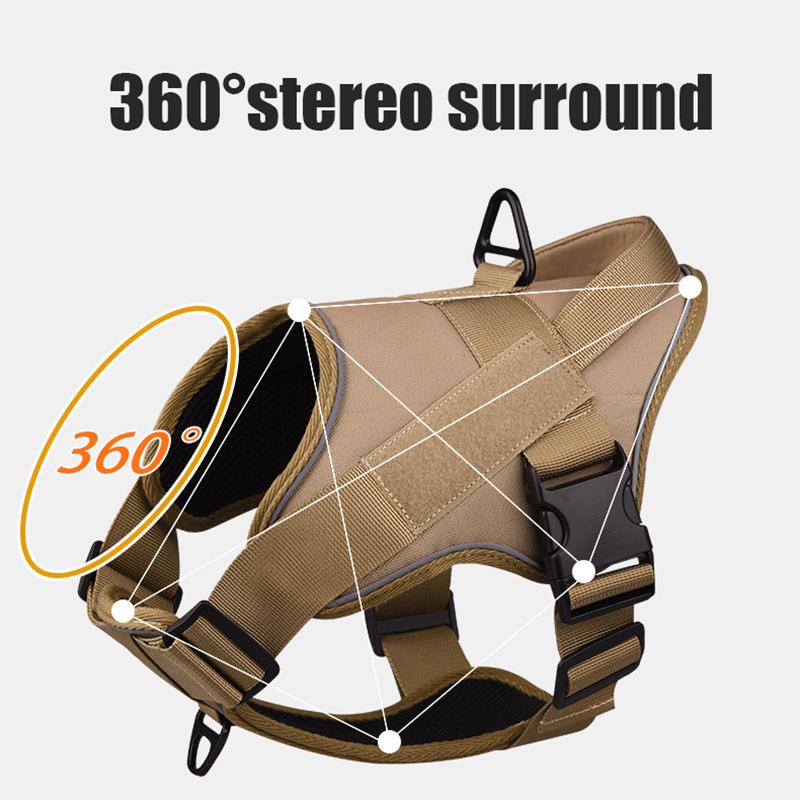 Шлейка для собак NO PULL светоотражающая дышащая регулируемая шлейка для домашних животных для жилета для собак наклеенная на наружный ремешок для ошейника для собак