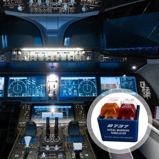 1/2 шт. Брелок Crew Alert Симулятор предупреждающего звука EGPWS с фонариком Реалистичный авиационный дизайн Инструмент для снятия стресса