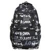 Graffiti Trendy Letter Style Neutral Large Capacity Student Backpack For Teens
