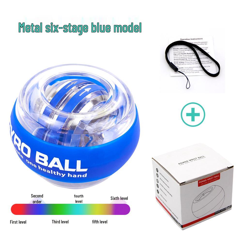 Светящийся фитнес-гироскоп: Кистевой и предплечевой тренажер - Ослепительный платиновый хват