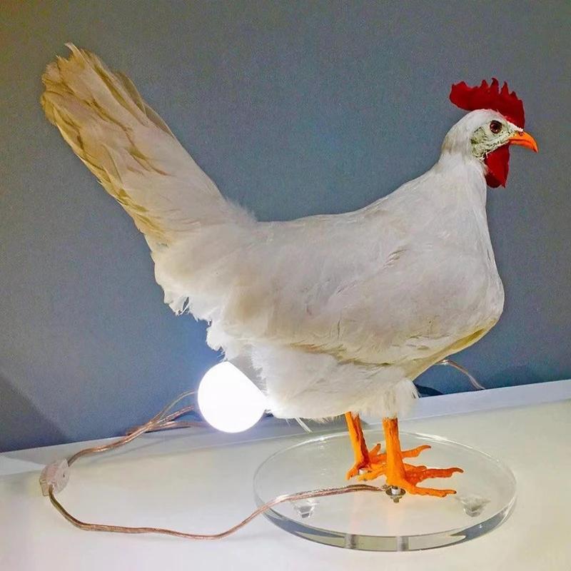 1~2PCS Chicken LampNight Lights Simulated Animal Easter Home Decor Party Carnival  Chick Decor Night Light Ornaments Table Lamp