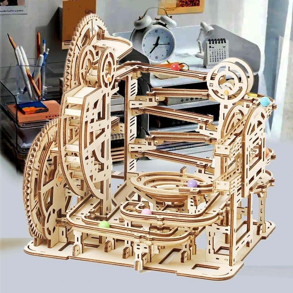 3D деревянные головоломки, строительные наборы, Marble Runs, механические головоломки, самостоятельная сборка, игрушки STEAM, развивающие игрушки для детей, подарок для взрослых
