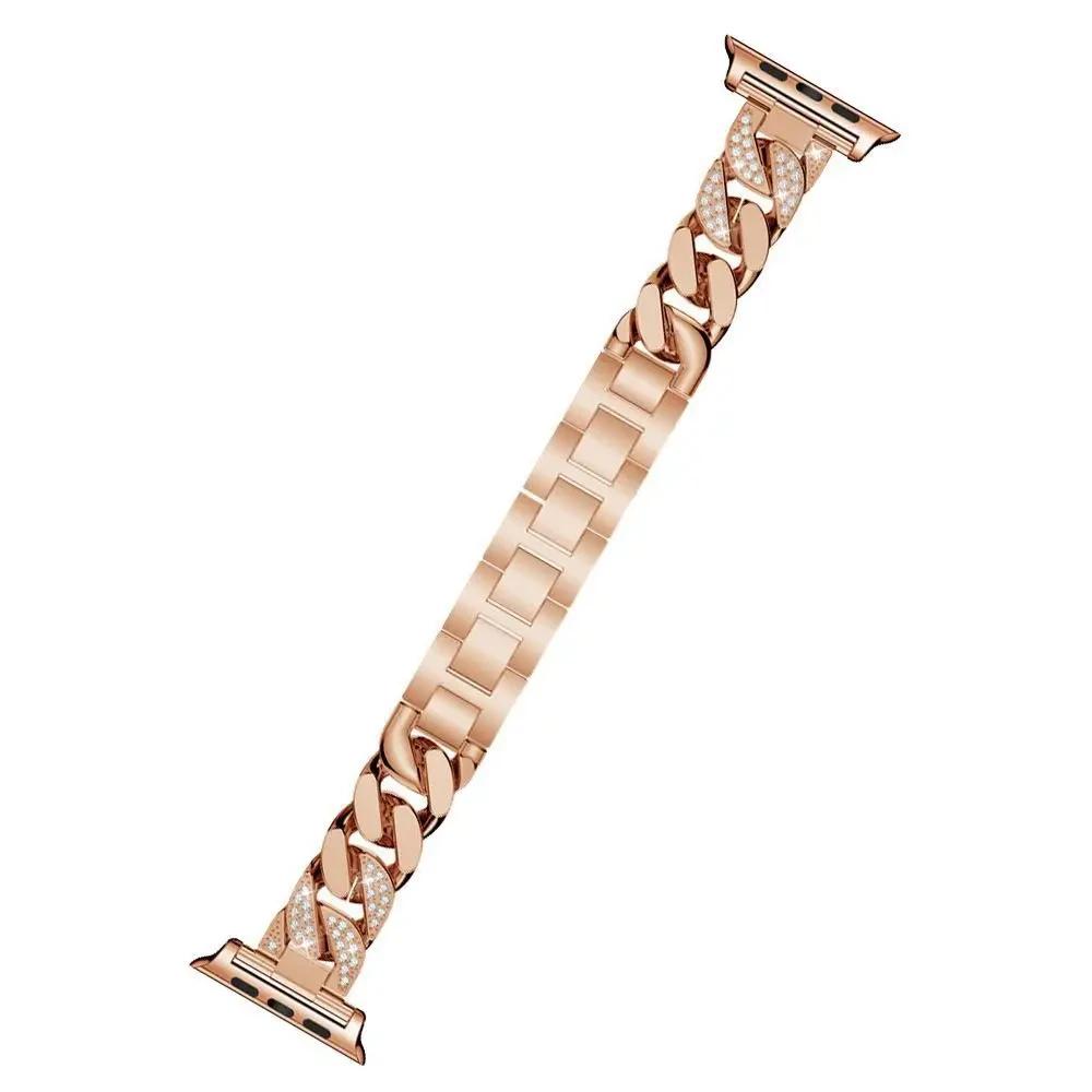 Классический ремешок для Apple Watch Band Ultra 2 49 мм 45 мм 41 мм 42 мм 38 мм 40 мм 44 мм браслет Corre iWatch series 9 8 7 6 5 4 se Diamond Strap