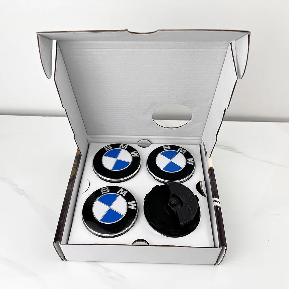 4Pcs For Bmw 50th Anniversary E36 F20 E46 E39 E38 E90 E60 E87 E34 E53 X3 X5 X6 M2 Floating 68mm 56MM Car Wheel Hub Center Cap EV2