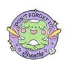 Xiaomi Don't Forget to Breathe Frog Meditation Enamel Pin Cartoon Cute Frog Brooch Lapel Backpack Badge Fashion Jewelry Gift for Friend