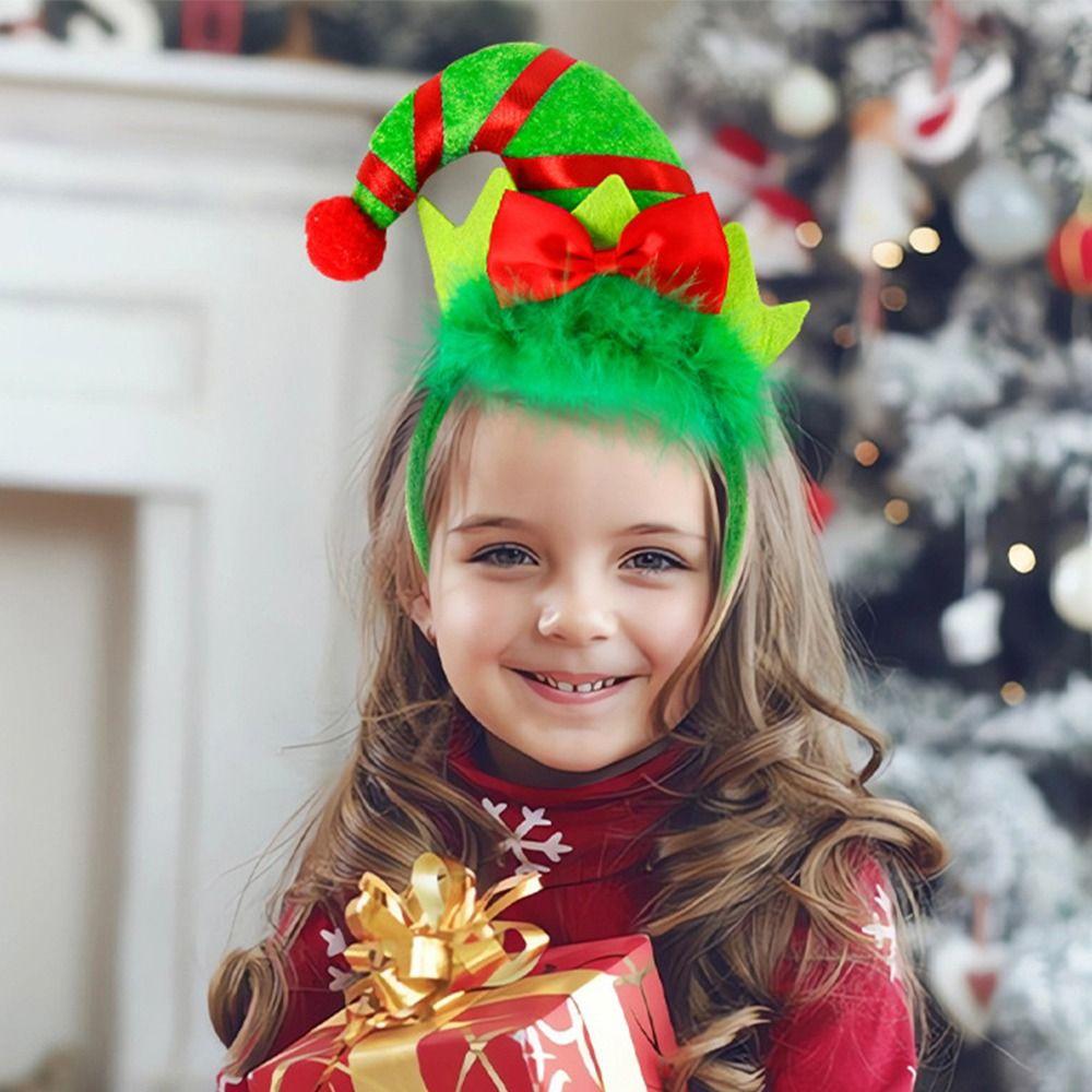 Рождественская елка Рождественские повязки на голову Мультяшные Косплей повязки на голову Рождественский обруч для волос Сувениры для вечеринки