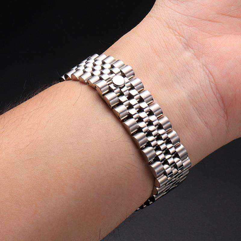 904 Solid Stainless Steel Watch Band For Rolex DATEJUST DAY-DATE OYSTERPERTUAL DATE Silver Watch Accessories Strap 20mm 21mm