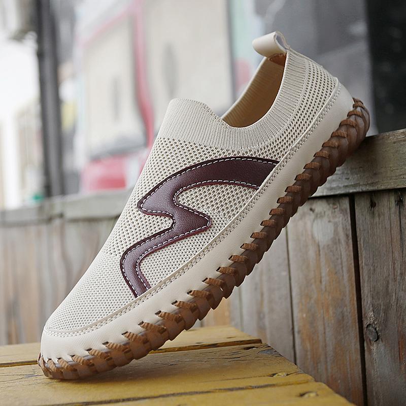 Fashion Breathable Men Slip-On Loafers 2025 Men's Breathable Mesh Sneakers Lightweight Walking Shoes Fashion Casual Sports Shoes for Men
