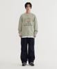 COVERNAT Classic Arch Logo Sweatshirt Light Khaki