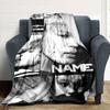 Customiz Name Personality Jimin  Blanket Soft &Warm Sofa Office Bed Travel Lunch Break Blanket, Gift Suitable All Seasons