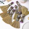 Halloween Faux Amethyst Broom Figurine Handmade Healing Stone Fake Crystal Mini Witch Broom Decoration