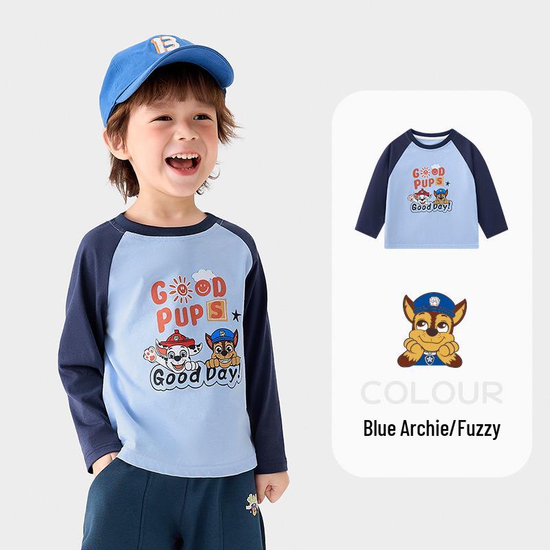 Детская футболка с длинным рукавом и круглым вырезом «Щенячий патруль» для мальчиков и девочек - Новинка весна/осень