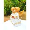 New Poly Marble Angel Catholic Wall Decorative Christian Statues Figurine Showpiece Idol for Home Decor Craft Gifts for House Warming for Living Room