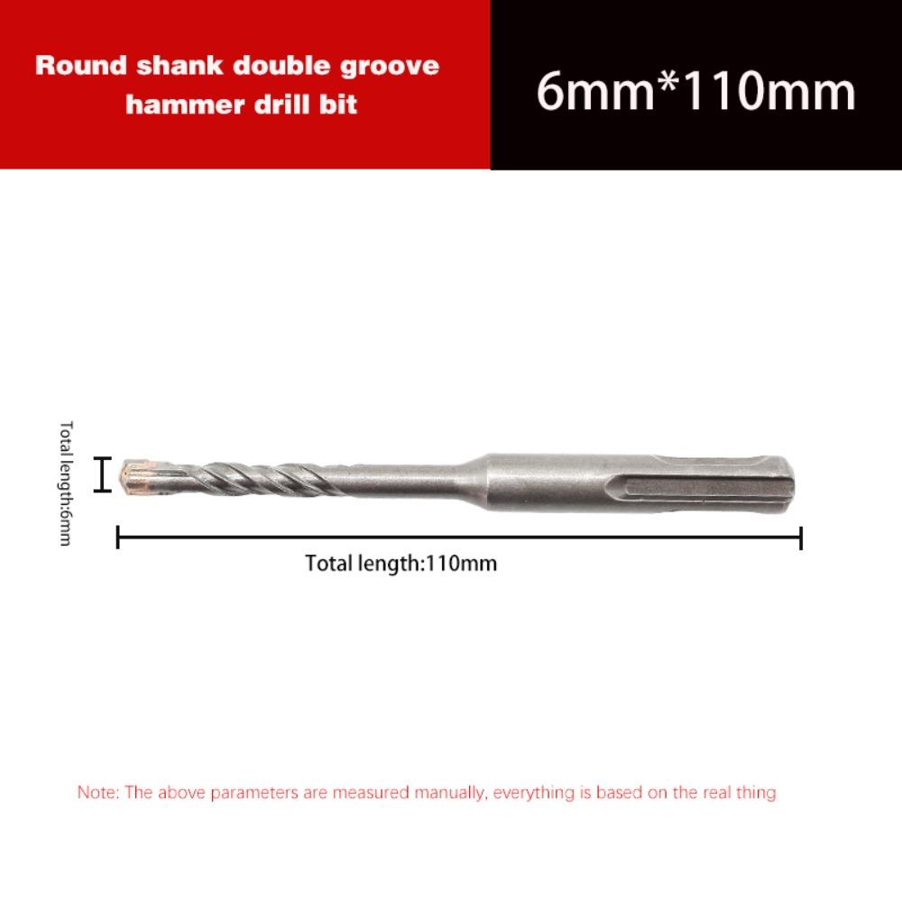 1Pcs 4/5/5.5/6/8/10/12mm Electric Hammer Drill Bit 4 Cutters Impact Drills Wall Brick Block