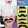 6 Adhesive False Mustaches Costume Accessory