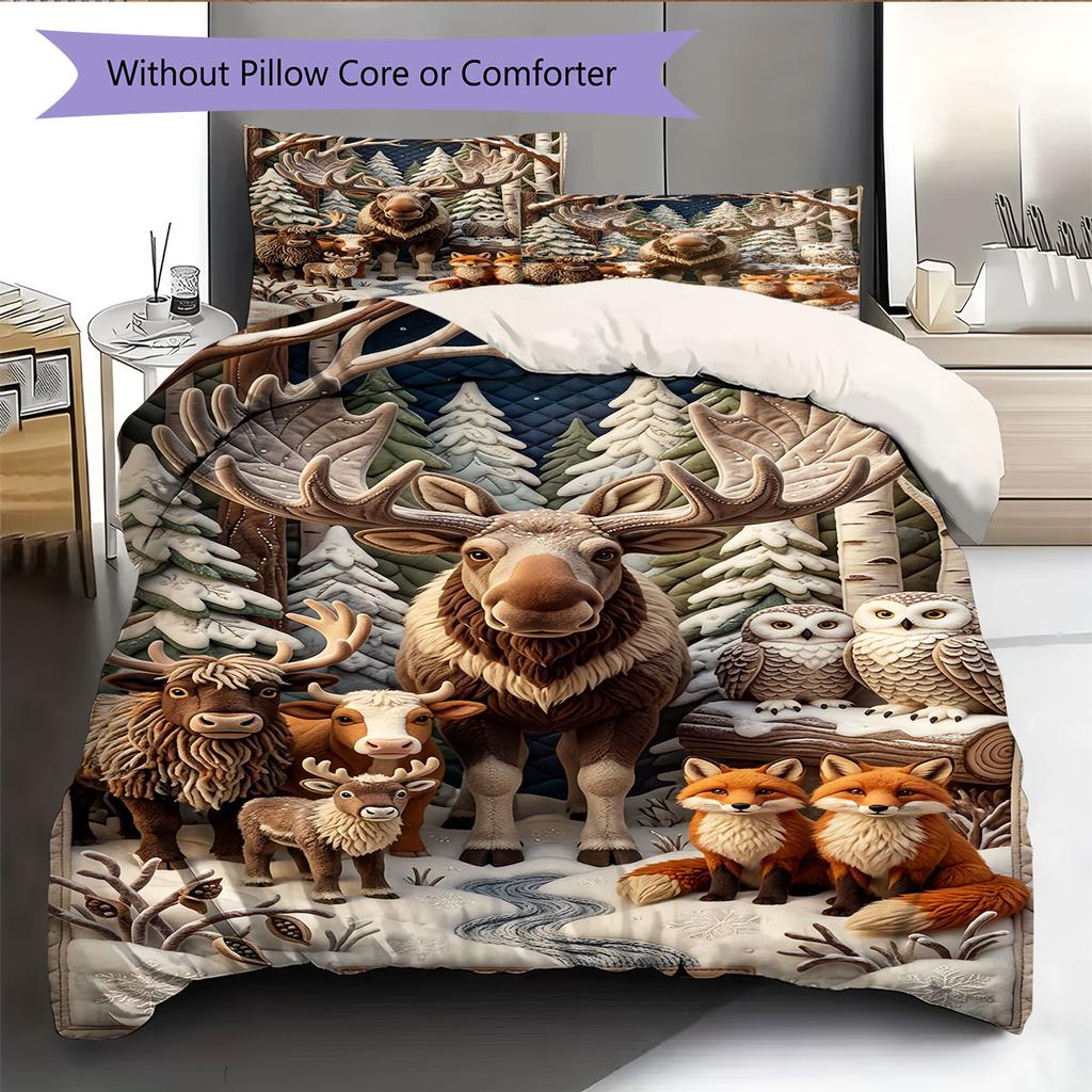 Mellow Feeling Bedding Quilt Set Quilt Cover Pillowcase Home Decoration Birthday Gift (1 * duvet cover + 2 * pillowcase, without core)