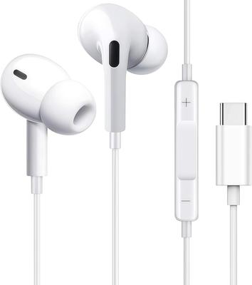 Проводные наушники для нового iPhone, проводные Hi-Fi, глубокий бас, чистые звонки, эргономичные, с USB, регулируемые, удобные, без пульта ДУ, совместимы с Type-C